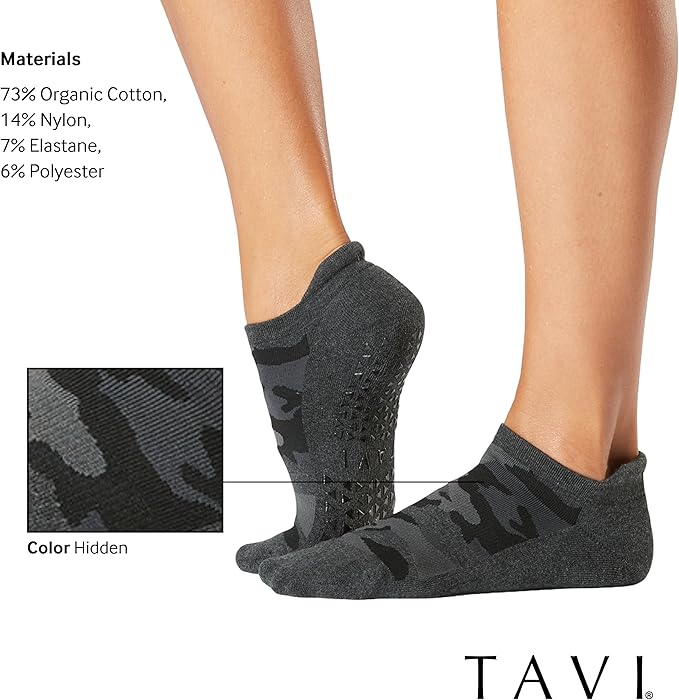 TAVI Women’s Savvy Grip Socks, Multi-Pack - Pilates Socks with Grips for Women, Slipper Socks for Pilates, Yoga, and Ballet