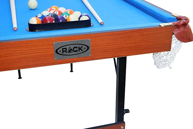 RACK Crux 55-inch Folding Billiard/Pool Table - Portable and Space-Saving Entertainment!