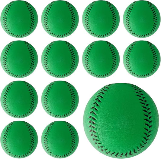GKK Foam Baseballs 12 Pack Soft Baseballs for Youth Teenager Players Sports Foam Baseballs Training Balls for Hitting and Indoor or Outdoor Play