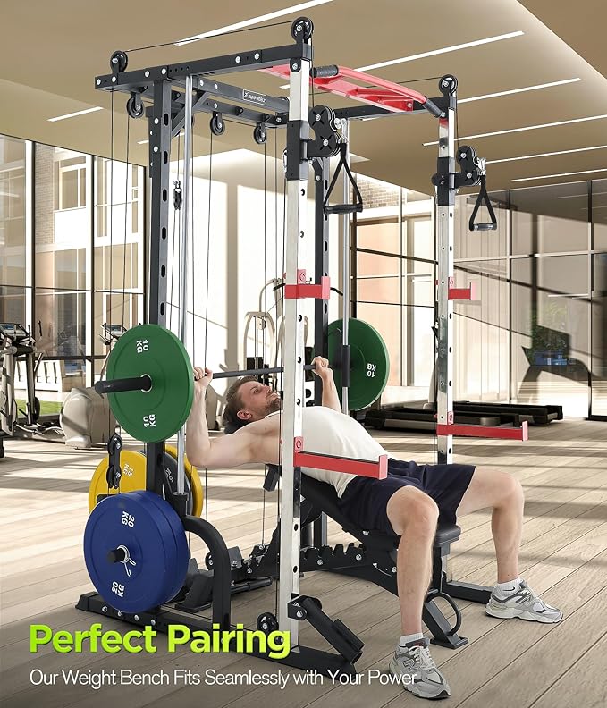 Heavy Duty Weight Bench 1000LB Capacity, Adjustable FID Workout Bench Weight Lifting, Bench Press for Gym and Home Gym