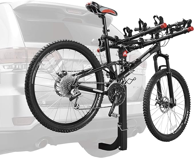 Allen Sports Deluxe 5-Bike Hitch Mount Rack, Model 552RR-R , Black, 2-Inch Receiver