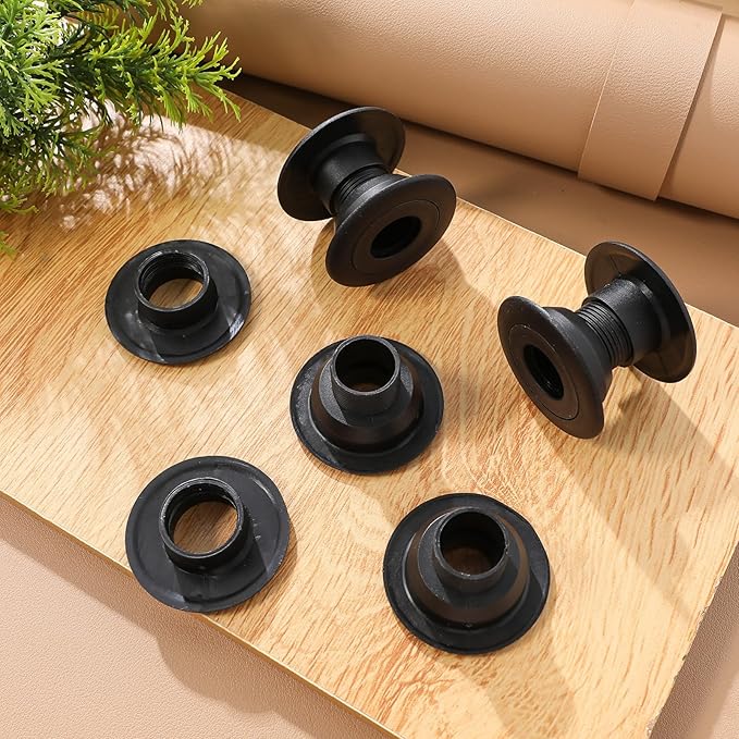Kisangel 10Pcs Table Foosball Bushings Rods, Football Table Machine Bearings Foosball Bearing Rods Washer Pads for Replacement Parts