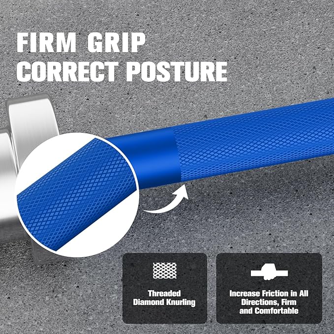 RitFit Barbell Weight Set - 4/6FT Olympic Barbell with Weight Plates (55-275LB Total) - Weightlifting Equipment for Squats, Curls, Deadlifts, Presses, Hip Thrusts