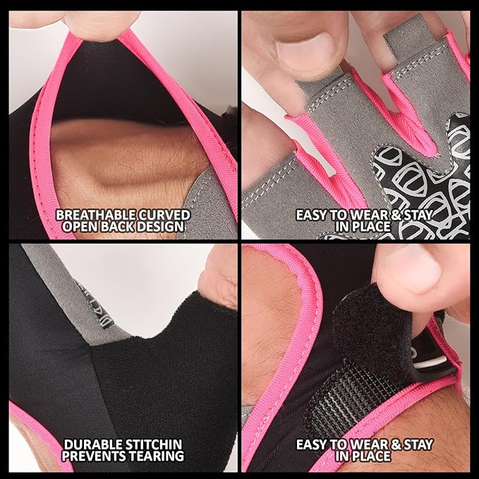 AYRO Breathable Weight Lifting Gym Workout Gloves with Extra Grip for Men & Women, Exercise Gloves with Full Palm Protection, Removal with Durable Closure, for Weightlifting