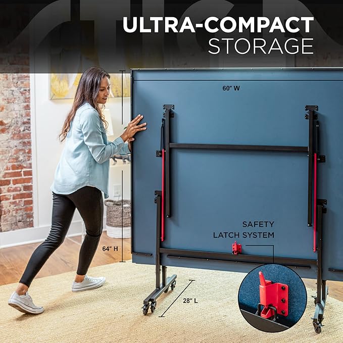 STIGA Advantage Series Ping Pong Tables - 13, 15, 19, and 25mm Tabletops - Quickplay 10 Minute Assembly - Playback Mode - Recreational to Tournament Level