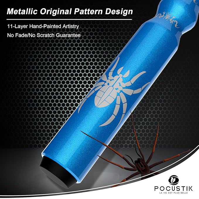 4-Pack Commercial Pool Cue Set - 58" Billiard Sticks 18/19/20/21oz - Hand-Painted Ergonomic Grip, Canadian Maple Shafts, 13mm Tips & 2 Chalks - Complete for Home Bars