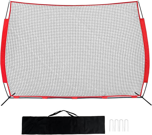 portable Portable Backstop Barrier Netting - multi-Sport lacrosse soccer basketball tennis protective screen with Carry Bag