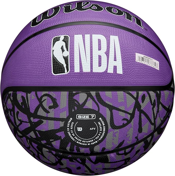 WILSON NBA Team Graffiti Basketballs - Size 7-29.5"