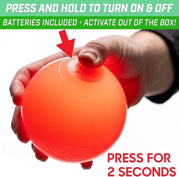 GoSports LED Bocce Ball Game Set - Includes 8 Light Up Bocce Balls, Pallino, Case and Measuring Rope - Choose 85 mm or 100 mm