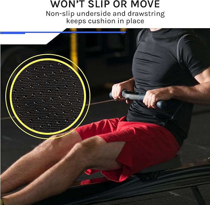 Bike Seat Cushion for Recumbent Bike - Pad Gel Exercise Bike Seat Cover for Recumbent Bike Seat, Stationary Spin Bicycle Seat, Women and Men, 39.37 x 29.21 cm