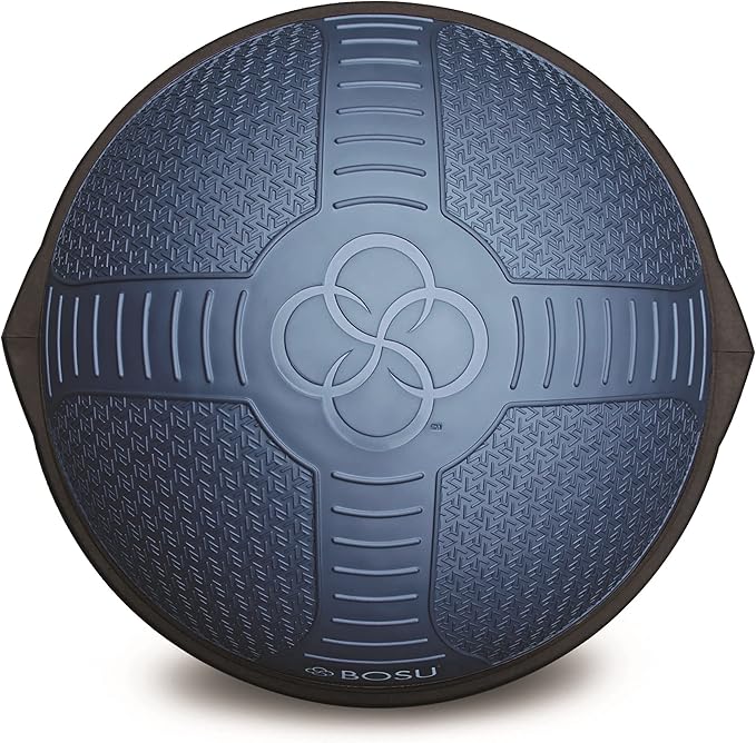 Bosu Half Ball Home Balance Exercise Trainer for Strength and Flexibility Workouts with Built to Last Burst Resistant Material and Hand Pump