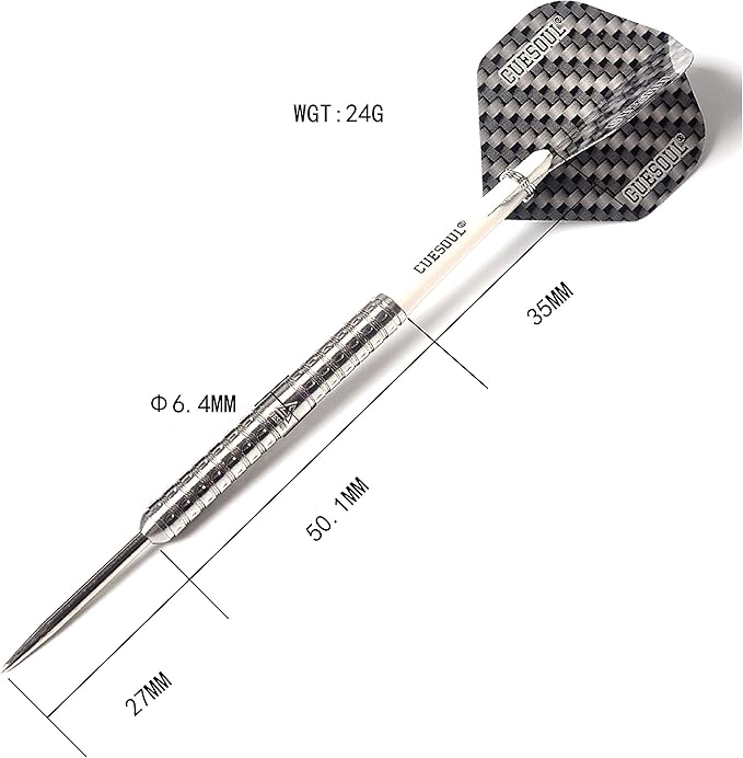 CUESOUL Swift Series 22/24/26g Super Slim Tungsten Steel Tip Darts Set