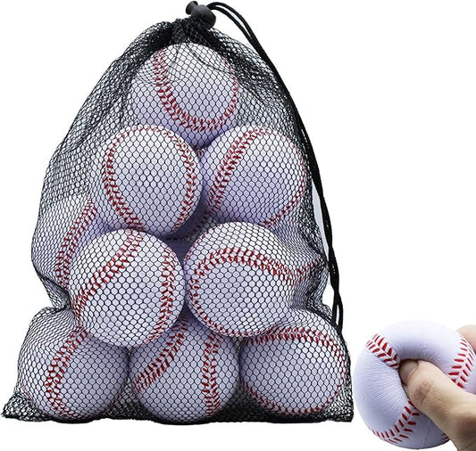 Magicorange Baseball, Foam Baseballs 20 Pack Practice Training Baseballs Unmarked Baseball Soft Toss, Batting, Fielding, Hitting, Pitching