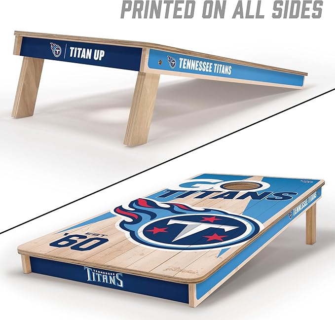 YouTheFan NFL 2’ x 4’ Professional Wood Cornhole Game
