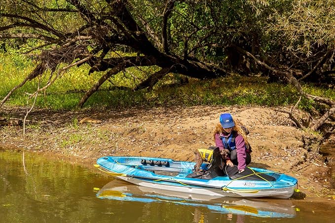 Pelican - Poseidon Paddle - Aluminum Shaft with Reinforced Fiberglass Blades - Lightweight, Adjustable Kayaks Paddles - Perfect for Kayaking Boating
