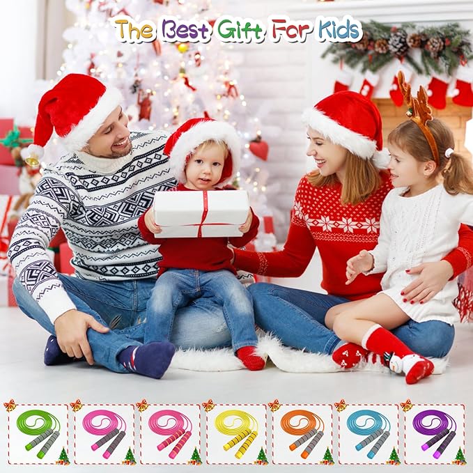 Jump Rope For Kids,Jump Rope Kids,Adjustable Soft Skipping Rope With Skin-Friendly Foam Handles For Boys,Girls,Women, Men,Exercise Activity,Outdoor Fitness