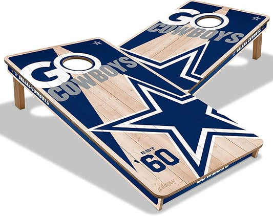 YouTheFan NFL 2’ x 4’ Professional Wood Cornhole Game