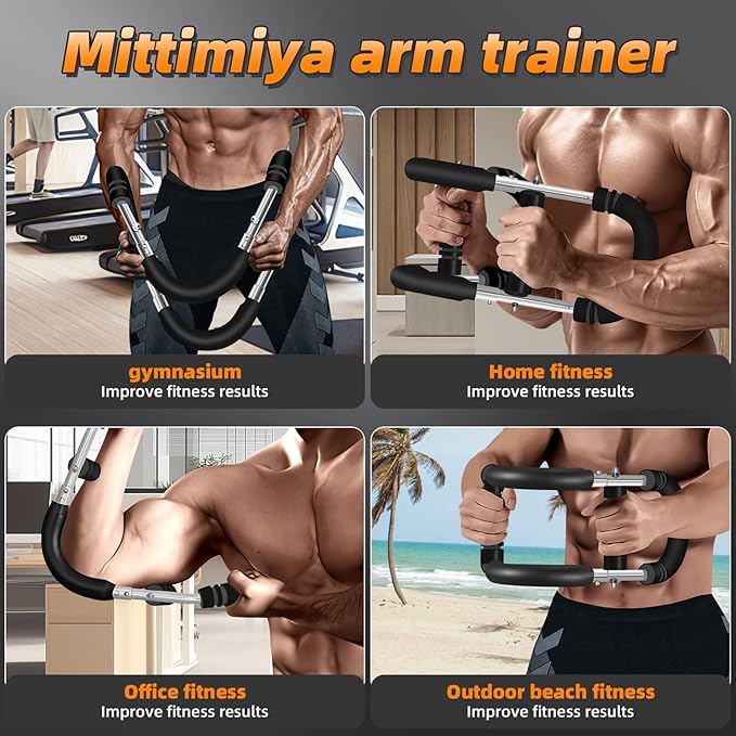 Twister Arm Trainer, Women's arms, Men's Chest, Shoulder and Forearm Muscle Training Fitness Equipment, Portable Spring Resistance Home Fitness Equipment