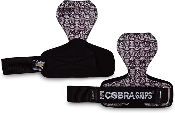 Cobra Grips PRO Weight Lifting Gloves Heavy Duty Straps Alternative Power Lifting Hooks for Deadlifts Adjustable Neoprene Padded Wrist Support Bodybuilding