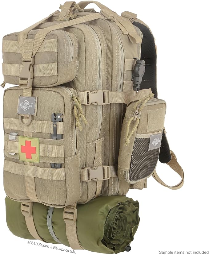 MAXPEDITION Falcon-II Backpack, 23L Tactical Backpack, Survival Pack, Bug Out Bag, MOLLE Go Bag for EDC, 0513
