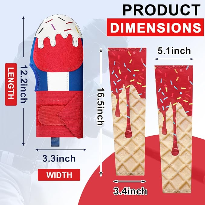Sliding Mitt Gloves with Arm Sleeves Adjustable Baseball Sliding Mitt Youth Adult Protective Shield for Softball