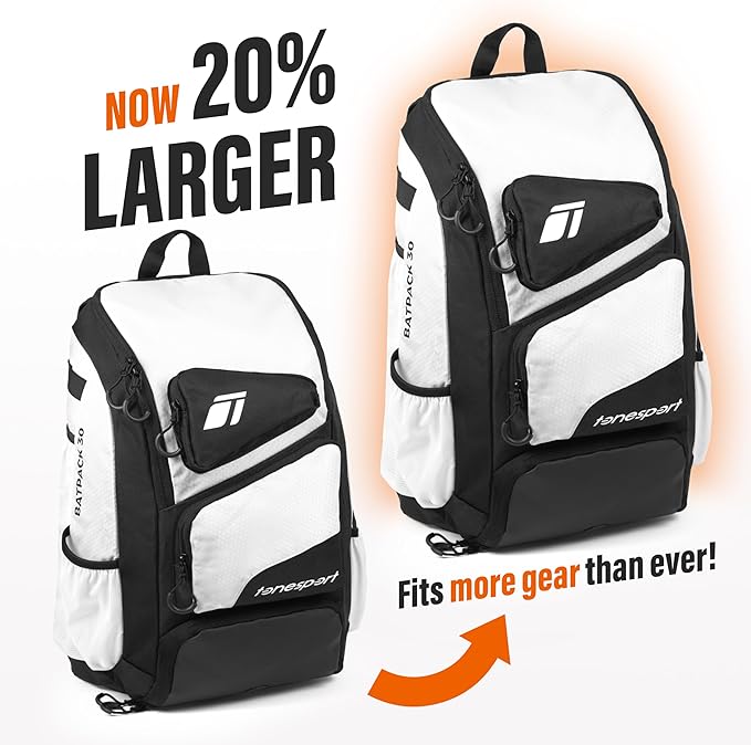 Baseball Bag - Backpack for Baseball, Softball, Tball - Adults & Youth Bat Bag