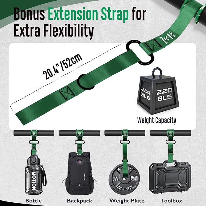 FitBeast Forearm Strengthener & Wrist Roller - Forearm Strength Trainer with Thickened Anti-Slip Grip Handles&Adjustable Strap, Perfect for Forearm Exercising, Boosting Grip Strength, Muscle Building