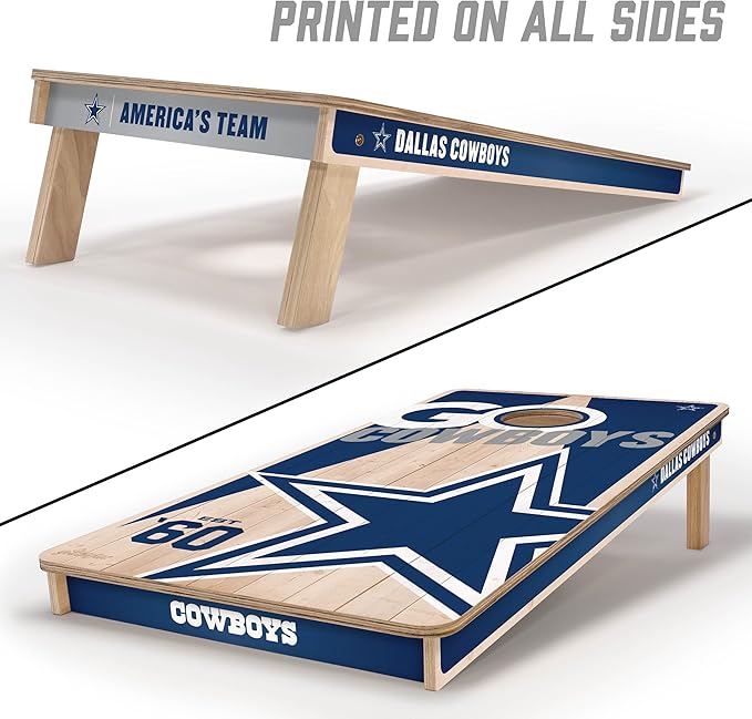 YouTheFan NFL 2’ x 4’ Professional Wood Cornhole Game