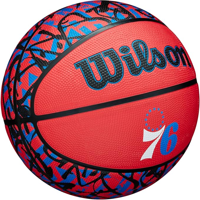 WILSON NBA Team Graffiti Basketballs - Size 7-29.5"