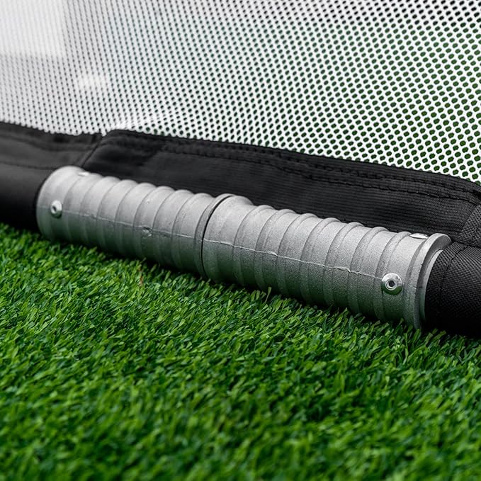 Soccer Innovations QuickFold™ Portable Aluminum Goal (4x2.5), Competition Soccer, Backyard Goal for Practice, Collapsible for Easy Storage, Mini Net