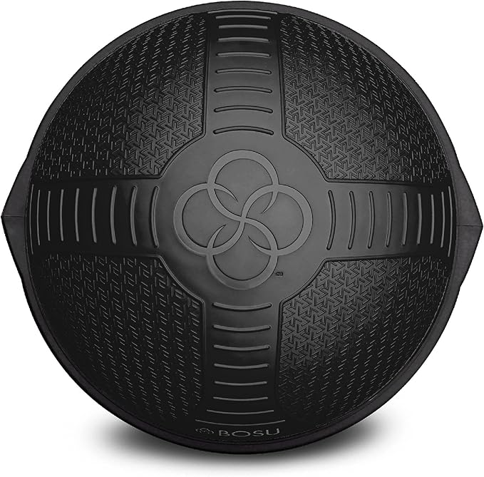 Bosu Half Ball Home Balance Exercise Trainer for Strength and Flexibility Workouts with Built to Last Burst Resistant Material and Hand Pump