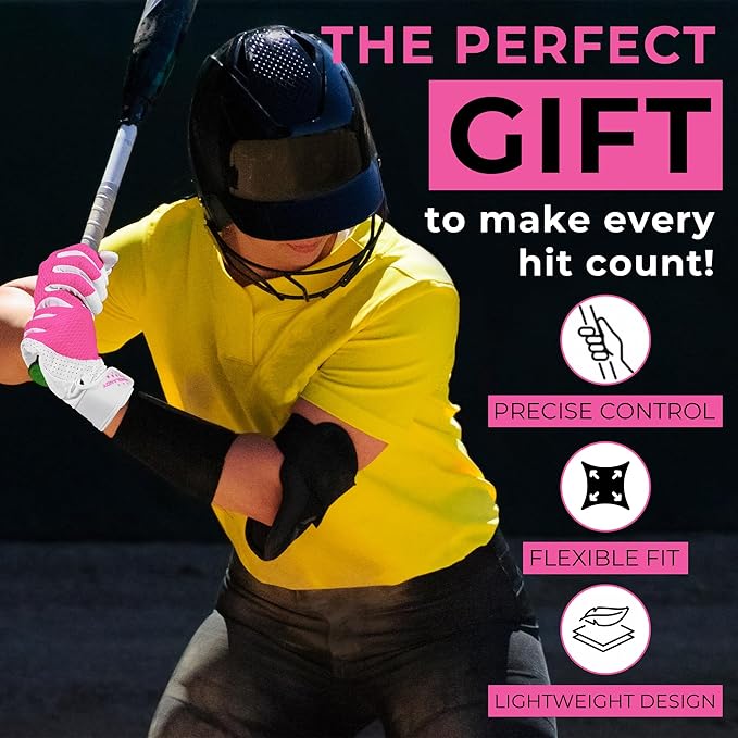 HANDLANDY Baseball Batting Gloves for Adult Youth, Grip Breathable Softball Batting Gloves Fit Men Kids Boys Girls