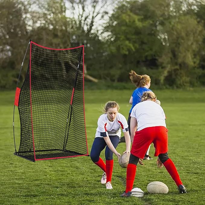 Football Net Portable Football Throwing Net Football Kicking Cages for Throwing