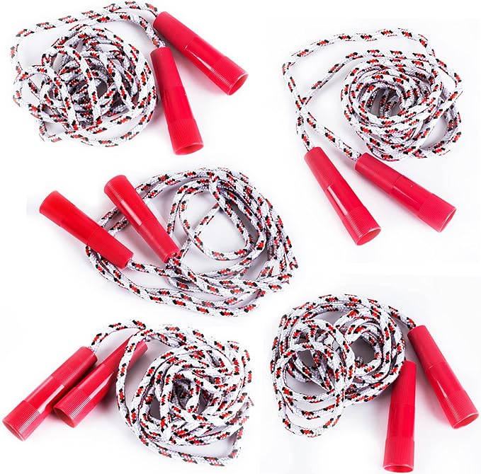 Tigerdoe Jump Ropes - 10 Pack - Jump Rope Kids - Nylon Jump Rope - Bulk Easter Basket Toys