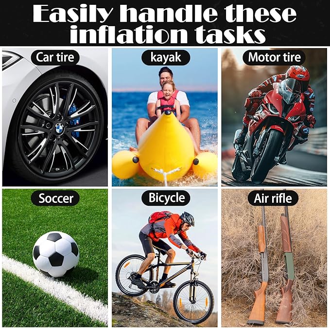 4-Stage PCP Hand Pump, 30MPa/4500PSI High Pressure Pump with Oil-Water Filter for PCP Air Rifles, HPA Tanks, Paintball Guns & Tire Inflation