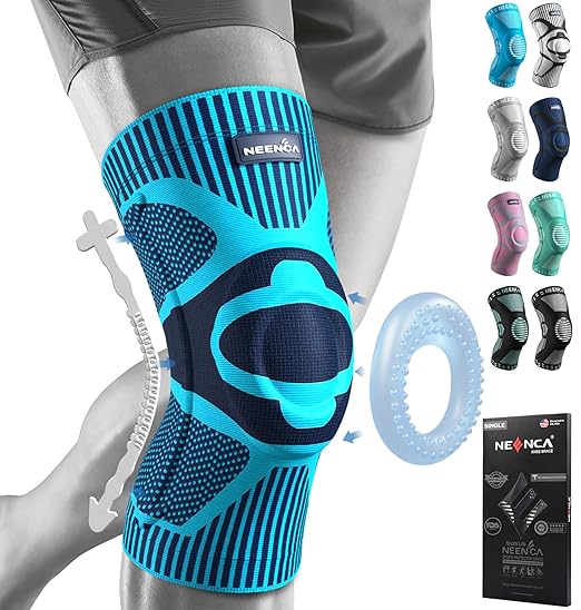 NEENCA Knee Brace for Knee Pain Relief, Medical Knee Support with Patella Pad & Side Stabilizers for Women & Men, Compression Knee Sleeve for Meniscus Tear, ACL, Arthritis, Joint Pain, Runner, Sport