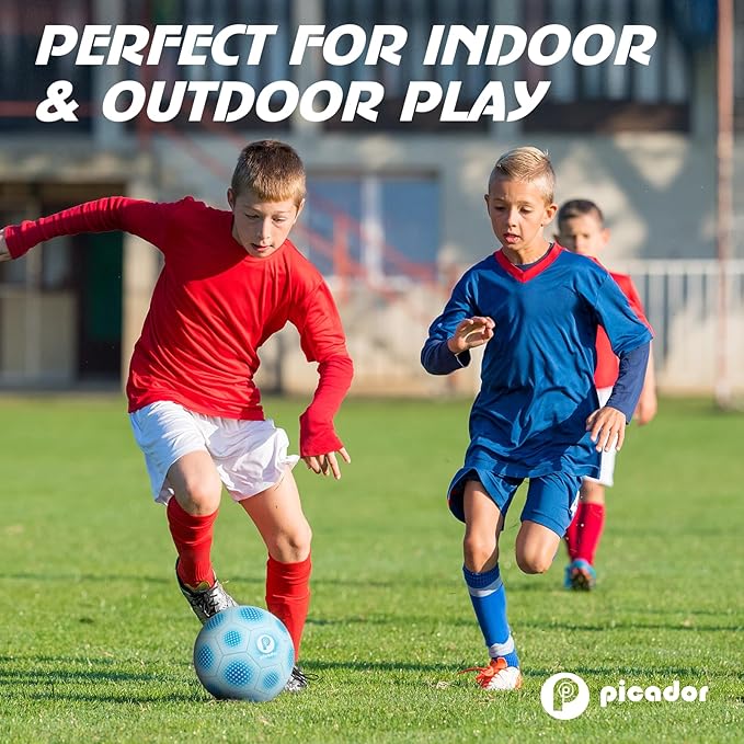 Size 4 Soccer Ball, Kids Soccer Balls for Girls Boys Youth Children Training Backyard School Indoor Outdoor Ball with Pump Gift
