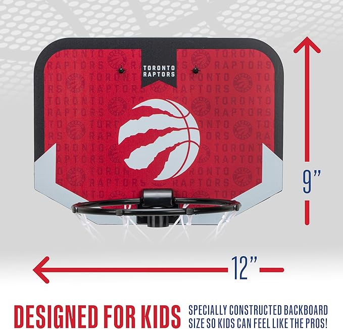 Franklin Sports NBA Team Over The Door Basketball Hoop - Kids Indoor Mini Basketball Hoop with Basketball - NBA Fan Shop Mini Hoop for Bedroom & Office