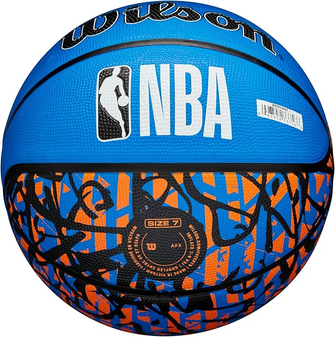 WILSON NBA Team Graffiti Basketballs - Size 7-29.5"