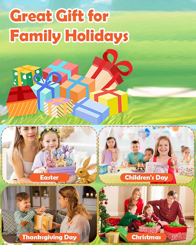 Kids Dart Board 26" Large with 20 Sticky Balls, Foldable Double-Sided Indoor Outdoor Sport Party Play Game Toys, Birthday Gift for Boys and Girls Ages 4 5 6 7 8 9 10 11 12