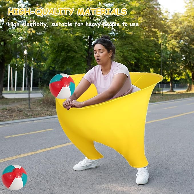 Granny Pants Yard Game Sets, 2025 New Giant Outdoor Party Game with 2 Bouncy Balls and 1 Pump for Family Reunion Games, Backyard Gatherings & Team Games