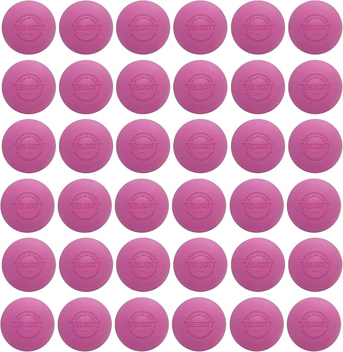Velocity Lacrosse Balls - 1, 2, 3, 6, 12, 18, 24, 36, 60 and 120 Packs - for Practice, Official NFHS and College Approved Size