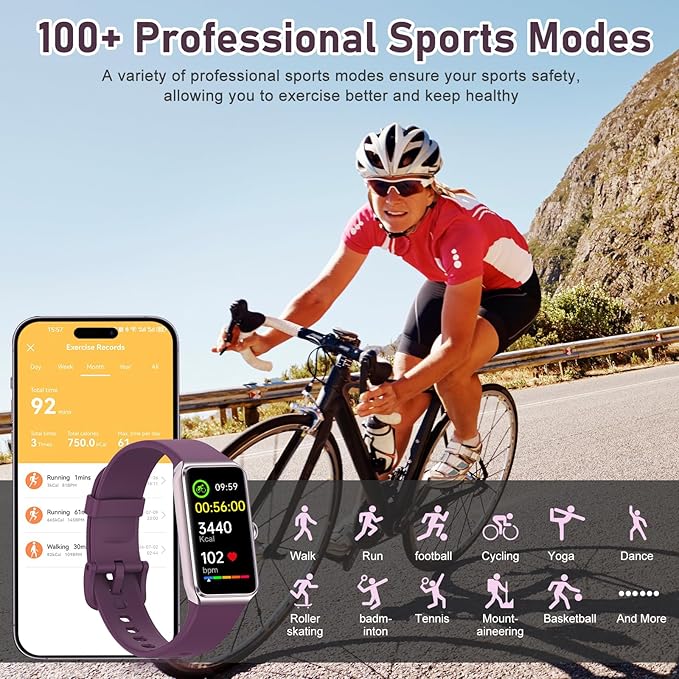 Fitness Tracker with Step Counter/Calories/Stopwatch, Activity Tracker, Health Tracker with Heart Rate Monitor, Sleep Tracker,1.47 Touch Color Screen, Pedometer Watch for Women Men