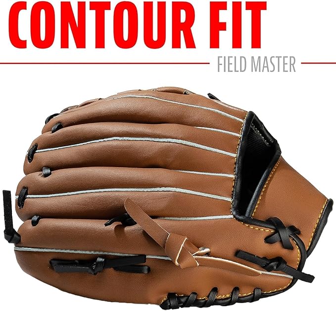 KRTOYUST® | Baseball Glove | Performance Composite Leather Baseball Mitts for Adult Youth | Baseball Softball Outfield Infield Mitts