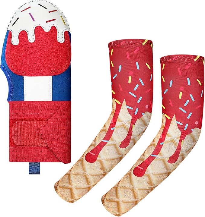 Sliding Mitt Gloves with Arm Sleeves Adjustable Baseball Sliding Mitt Youth Adult Protective Shield for Softball