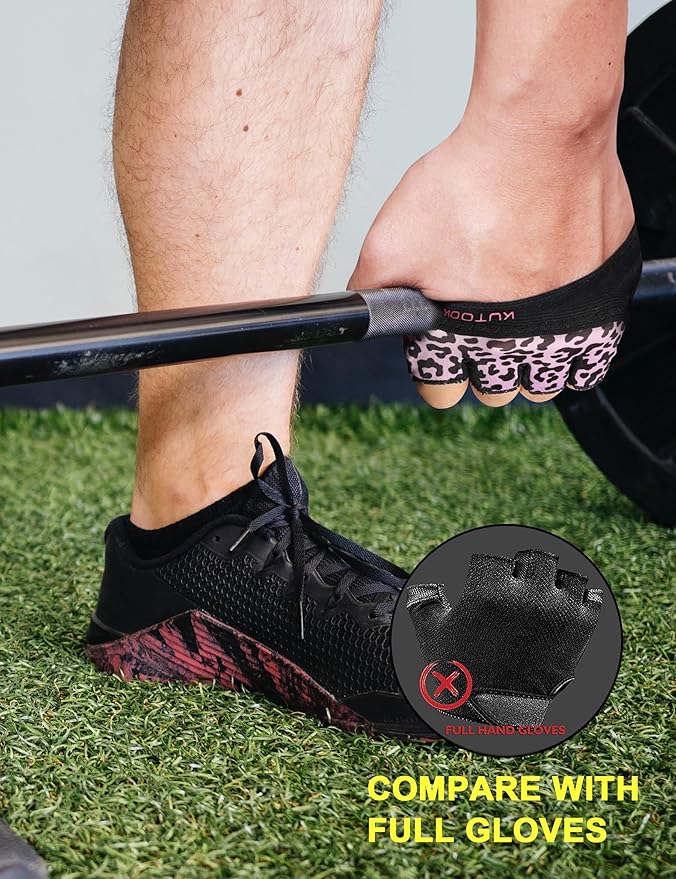 KUTOOK Weight Lifting Gloves for Women Gym Workout Gloves with Palm Protection & Extra Grip Breathable Exercise Gloves for Men Fitness