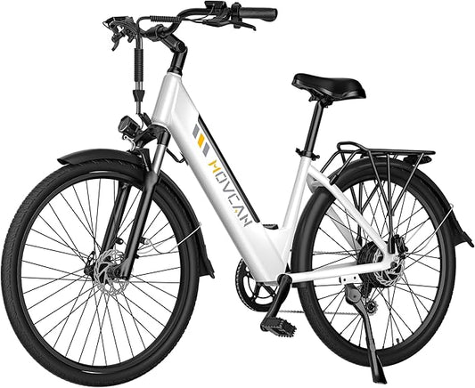 V80 Electric Bike, 1000W Motor 28MPH Ebike, 48V 13Ah Removeable Battery, 26'' City Cruiser Adult Electric Bicycles up to 70 Miles