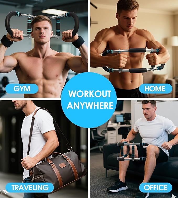 Twister Arm Trainer for Men, Adjustable 50-130Lbs Chest Workout Equipment, Arm Trainer, Twister Arm Trainer Portable Shoulder Strength Exerciser Machine for Fitness People