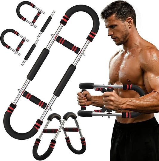 Twister Arm Trainer for Men, Adjustable 50-130Lbs Chest Workout Equipment, Arm Trainer, Twister Arm Trainer Portable Shoulder Strength Exerciser Machine for Fitness People