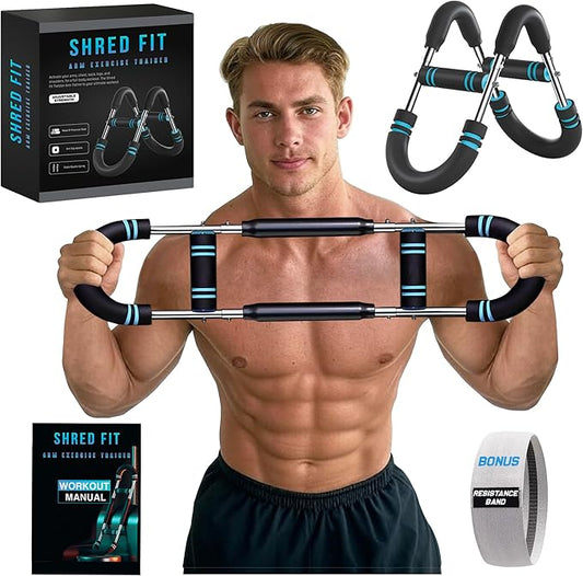 Twister Arm Trainer, Adjustable Twister Arm Chest Exerciser with 3 Settings & Workout Manual for Men & Women, Detachable Power Twister Home Fitness Equipment for Enhancing Upper Body Muscle – 40-90lbs